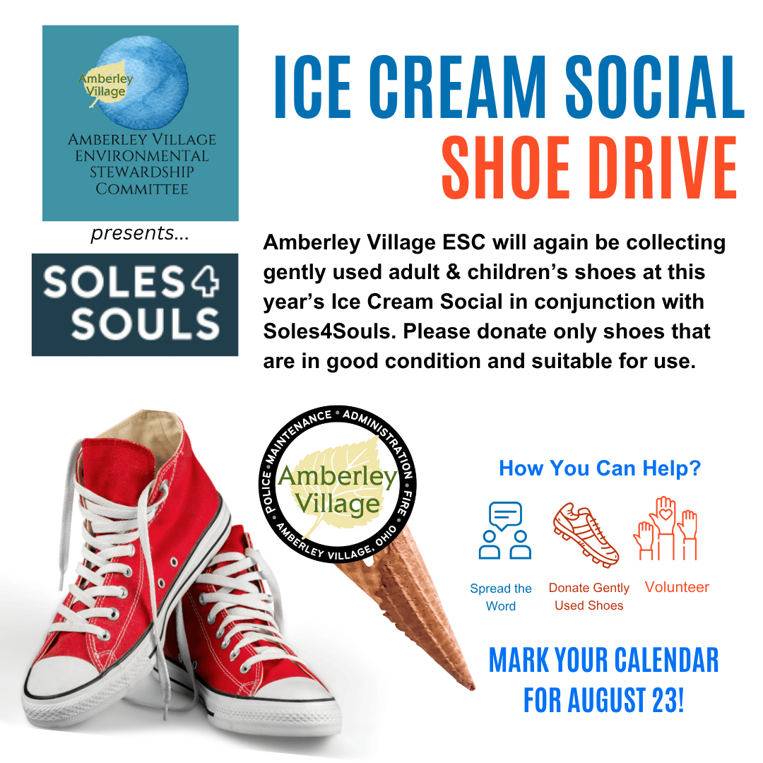 Summer Shoe Drive will be held again at this year's Ice Cream Social on August 23